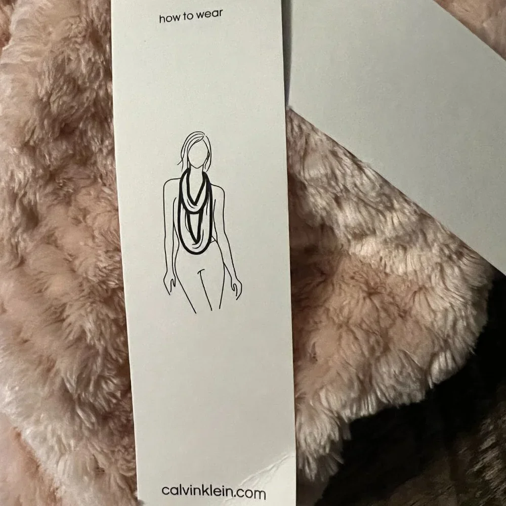 Calvin Klein Light Pink Infinity Scarf (very Soft)